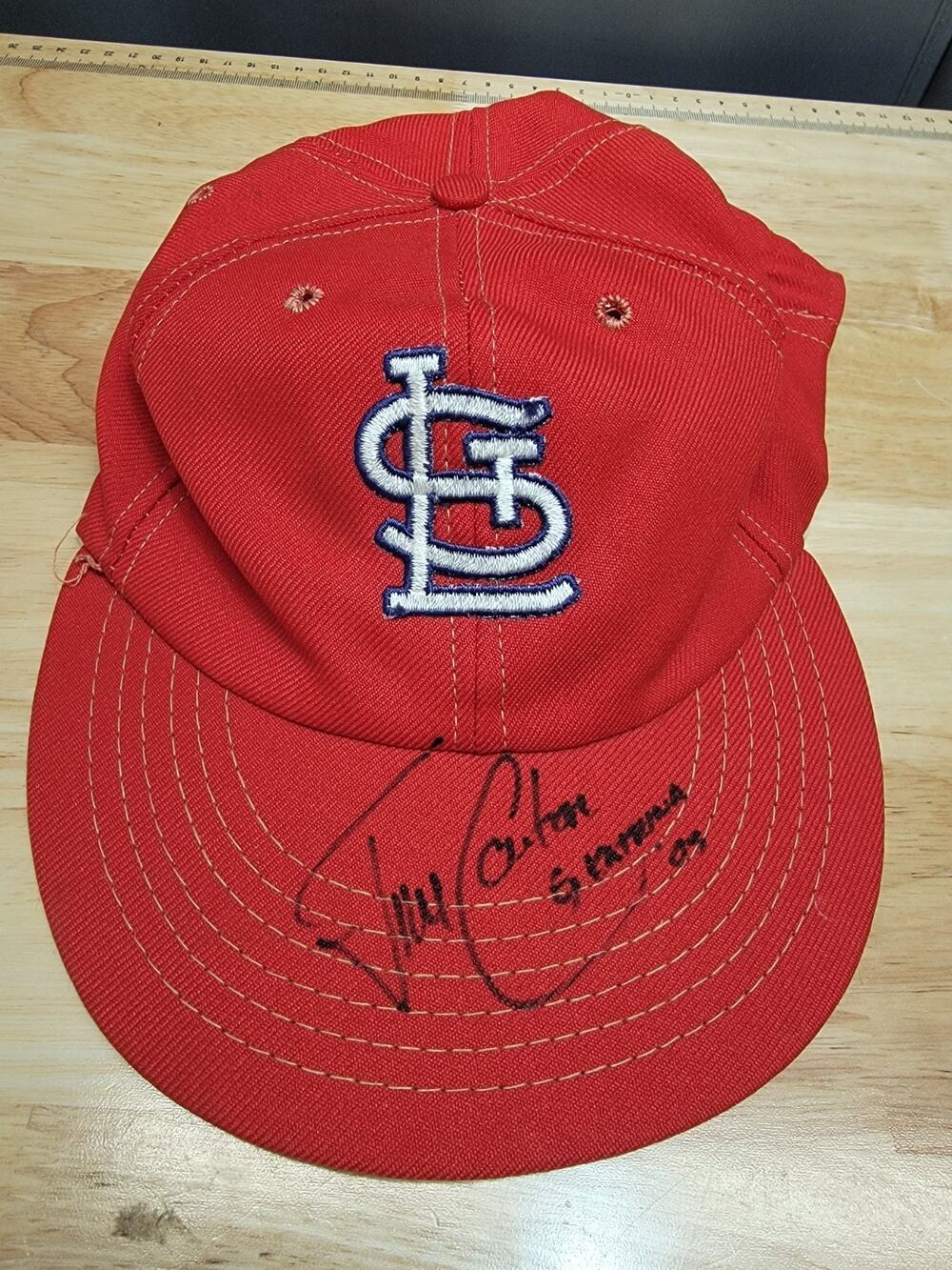 SIGNED St Louis Cardinals Baseball Hat